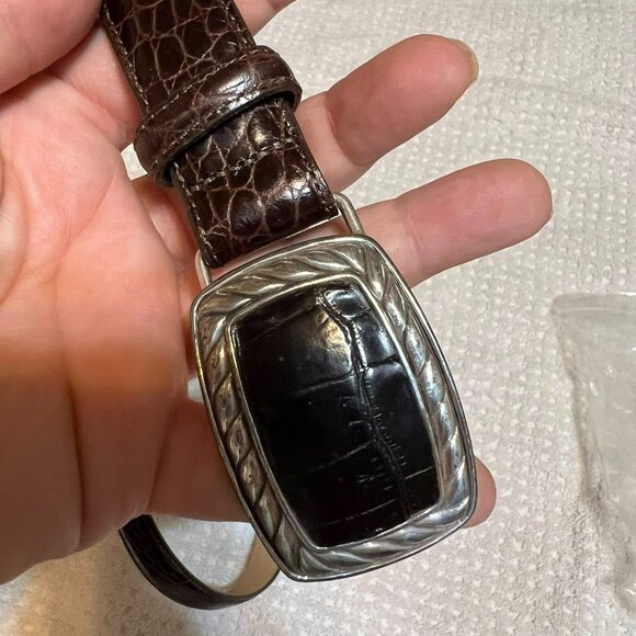 Brighton Accessories - Size ML/32 - Brighton - Dark Brown Leather Belt